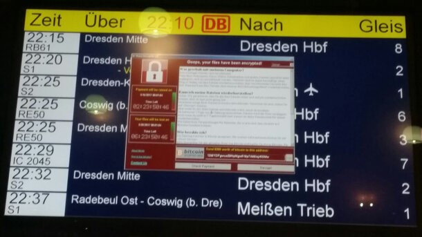 WannaCry ransomware infects Deutsche Bahn computers